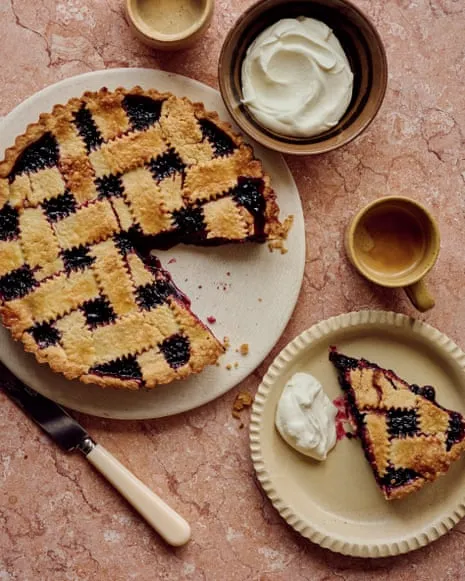 An Irresistible Creation for Bay-Infused Blackberry Tart